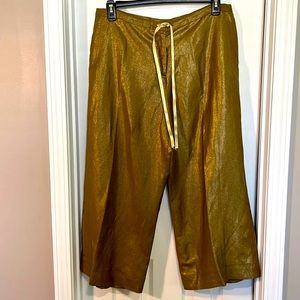FIBERS by Barbara Lesser Gold Pants